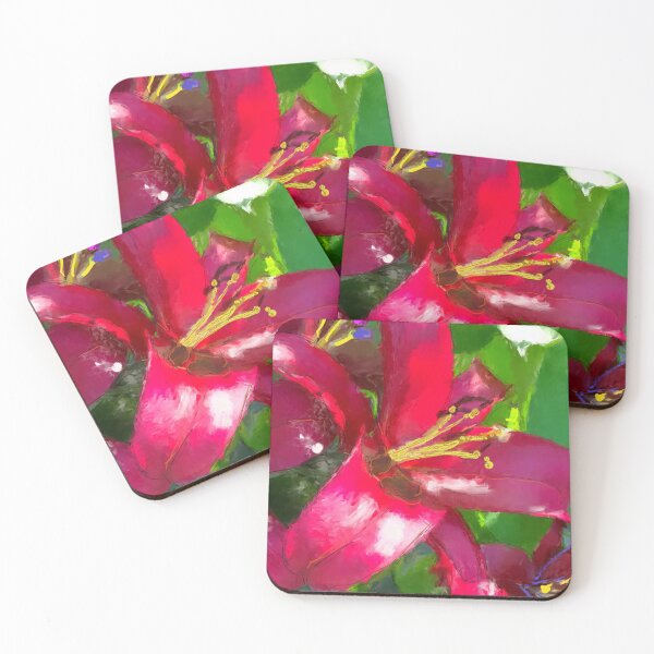 Item preview, Red Daylily designed and sold by GlassCanvas.