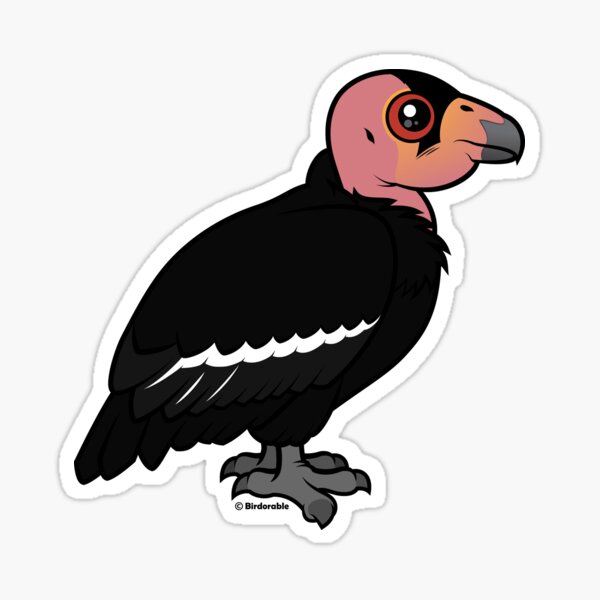 Cute Cartoon California Condor by Birdorable Sticker