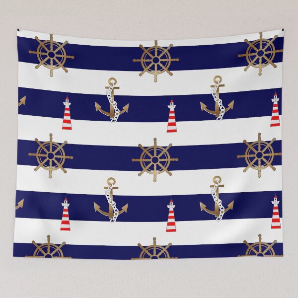 Item preview, Anchor.Nautical,marine,sealife,ocean,sail,ships pattern  designed and sold by MariaMarinova.