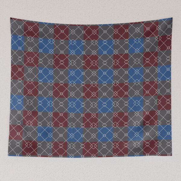 Item preview, Zig Zag Grey Burgundy Blue designed and sold by Antava.