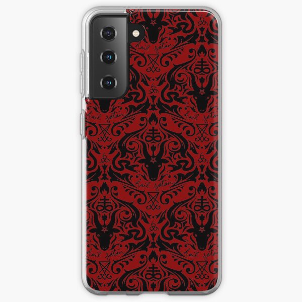 Damask - Hail Satan (Black & Red default) Samsung Galaxy Soft Case