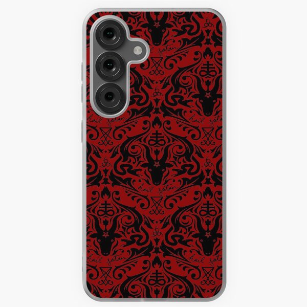 Item preview, Damask - Hail Satan (Black & Red default) designed and sold by QueerSatanic.