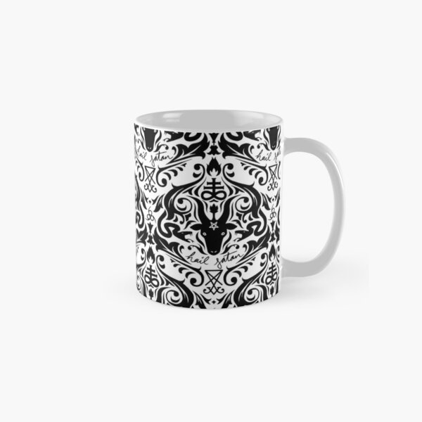 Damask - Hail Satan (Black & Red default) Classic Mug