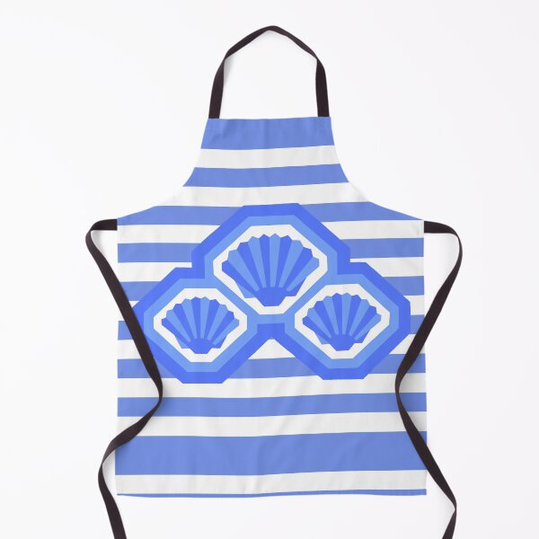 Item preview, Blue and White Sea Shells Pattern designed and sold by CeciLop.