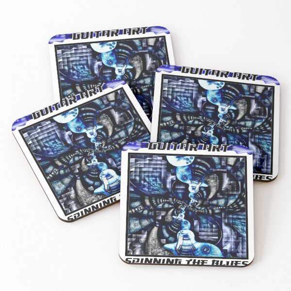 Item preview, GUITAR ART: SPINNING THE BLUES designed and sold by Britt's Addiction.