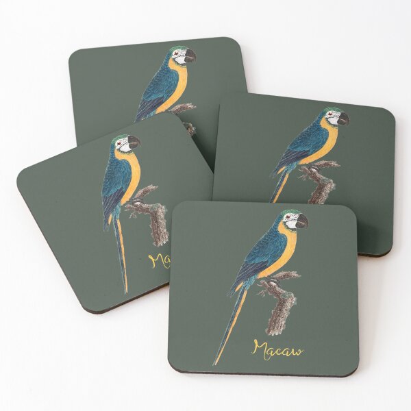 Item preview, Vintage Blue and Yellow Macaw designed and sold by CringeFits.co.