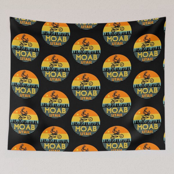 Item preview, Moab Utah Vintage Sunset Dirt Bike designed and sold by artlaila.