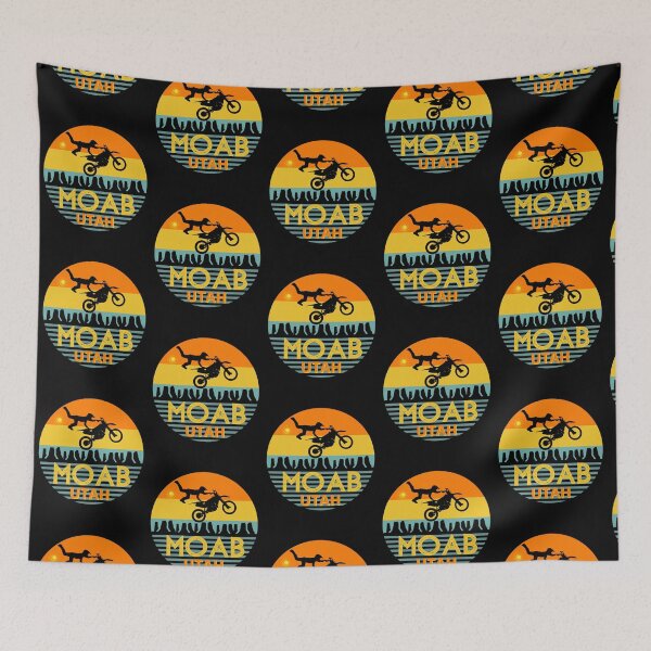 Item preview,  Moab Utah Vintage Sunset Dirt Bike designed and sold by artlaila.