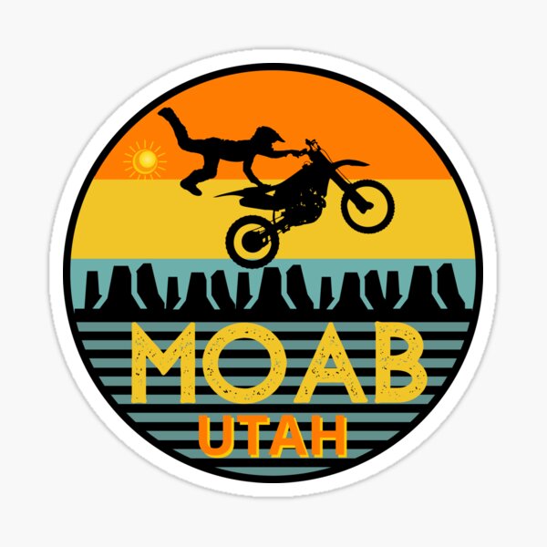 Item preview,  Moab Utah Vintage Sunset Dirt Bike designed and sold by artlaila.