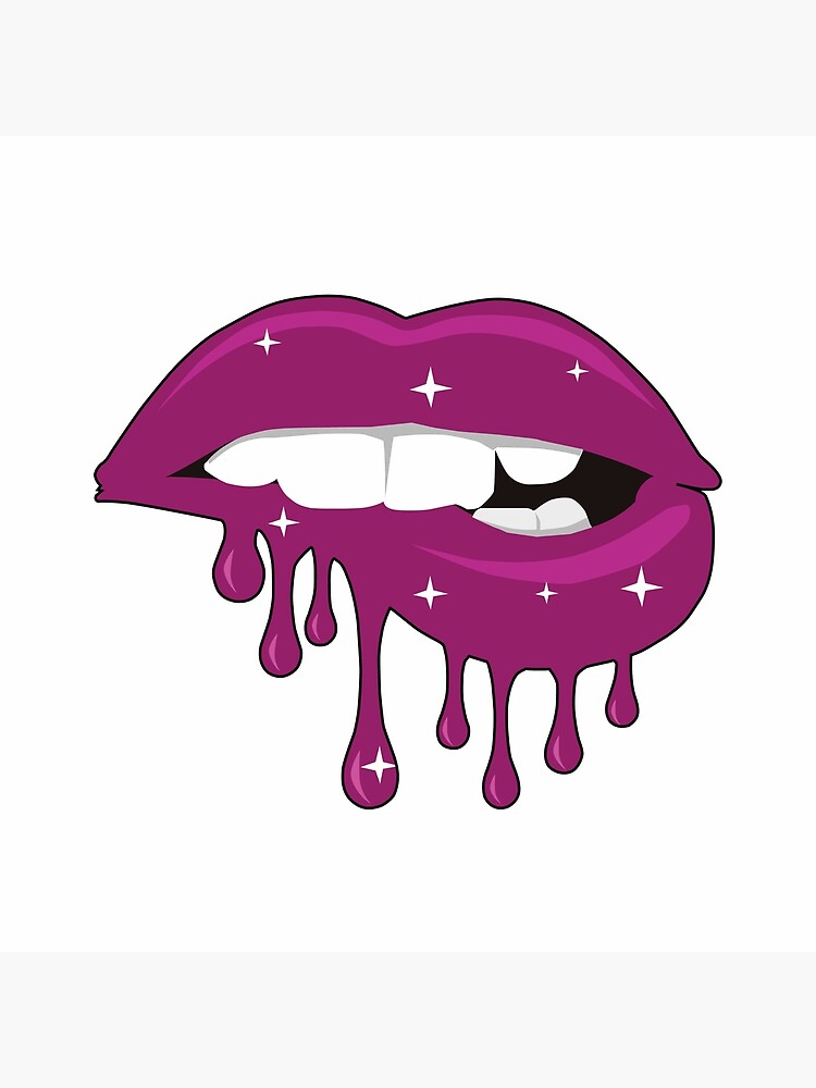 Purple Sparkle Lips by TapestryGirls