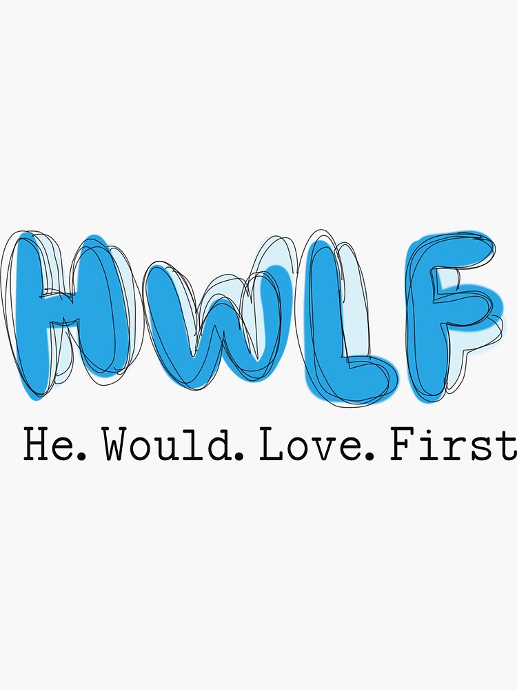 "H.W.L.F" Sticker for Sale by JournalingJesus Redbubble