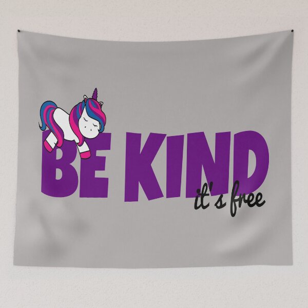 Item preview, Be Kind, It's Free - Bisexual Unicorn designed and sold by Teamtsunami6.