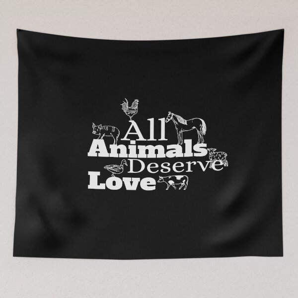 Item preview, All Animals Deserve Love, Birthday Gift idea For Happy Meatless Mom designed and sold by Rassitni.