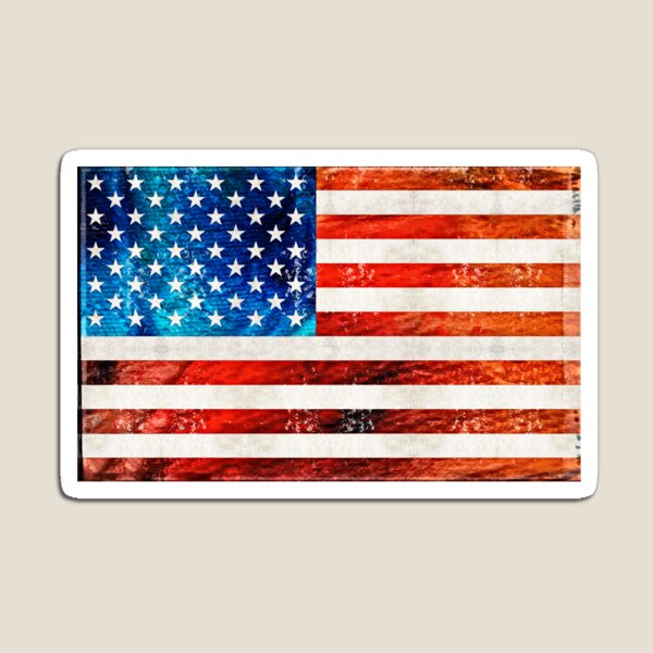 American Flag Art - Old Glory - By Sharon Cummings Magnet