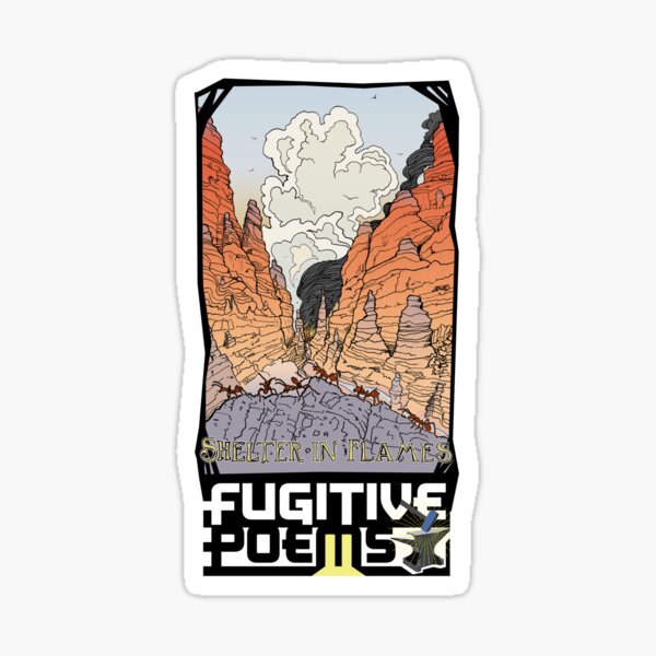 "Shelter in Flames" Cover, 2020 Sticker