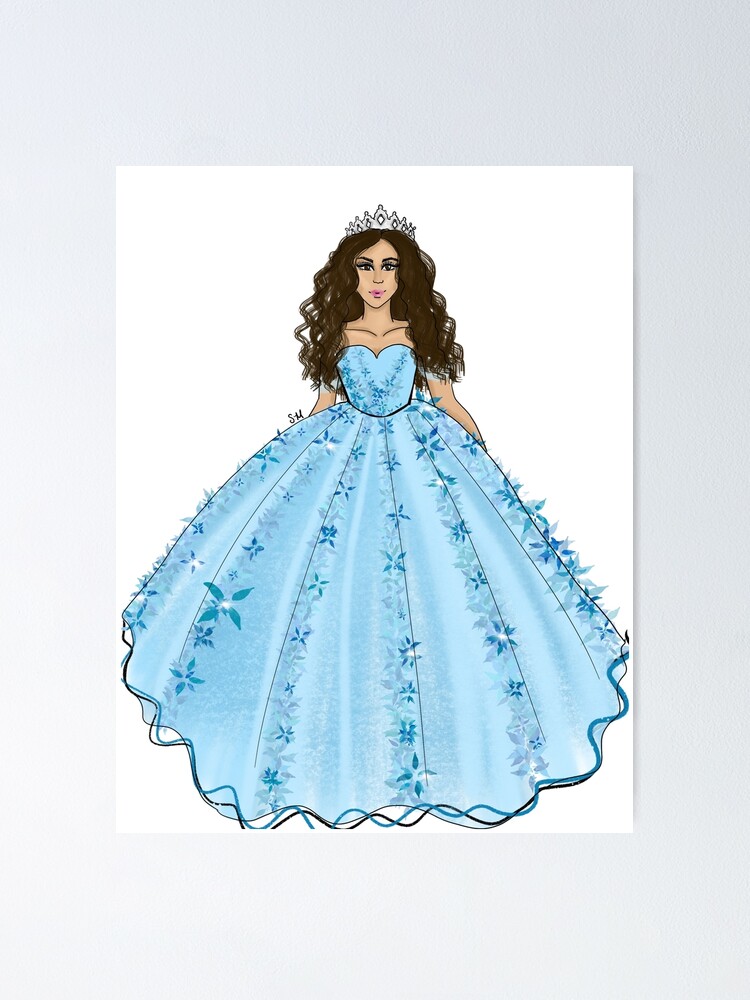 Quinceañera azul hot sale