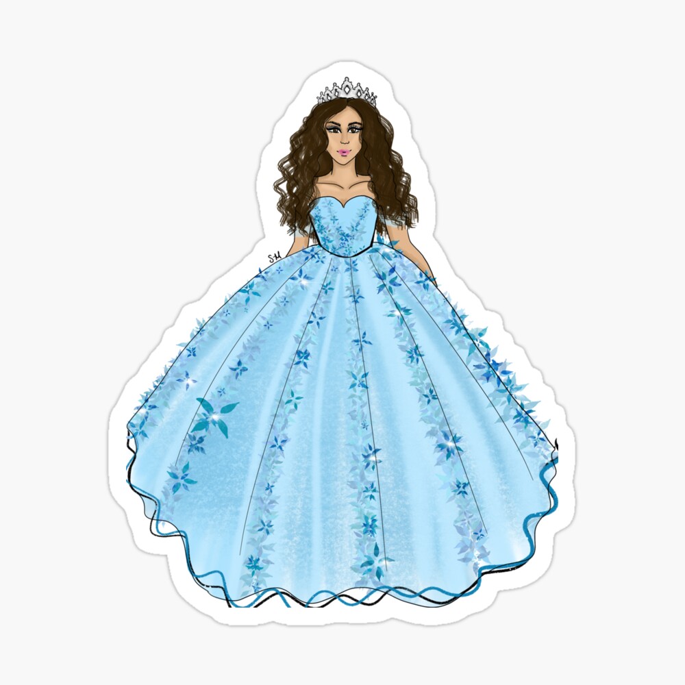 Quince Dress Clip Art