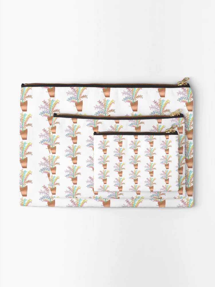 Thumbnail 2 of 4, Zipper Pouch, Colorful Spring Flower Pattern designed and sold by HaizyLin.