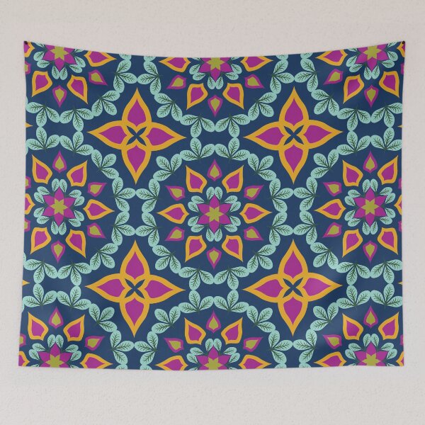 Item preview, Luminous Night Flowers designed and sold by sarabethtextile.