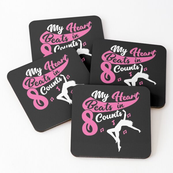 Item preview, Heart Beats 8 Counts Dance Quote / Love Dancing, Dancer design designed and sold by CreatedByHeidi.