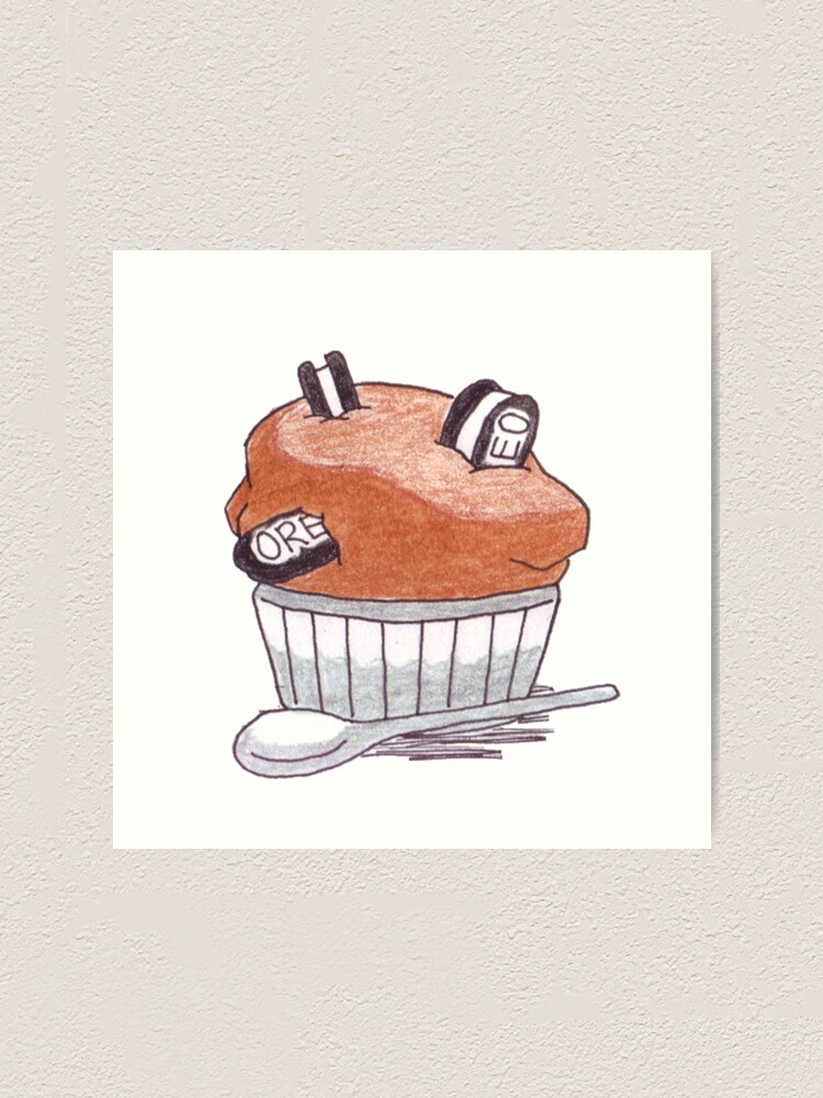 Cupcake Oreo Art Print By Gogetthatshark Redbubble