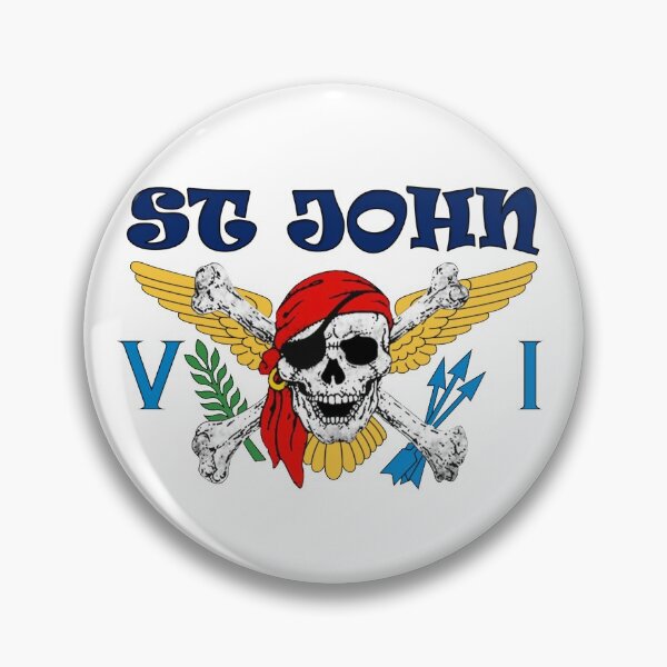 Item preview, US Virgin Islands Pirate Flag - St. John designed and sold by marquet65.