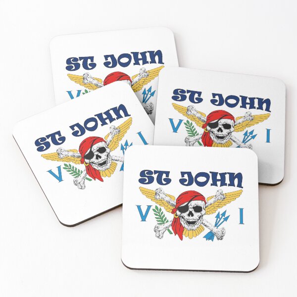 Item preview, US Virgin Islands Pirate Flag - St. John designed and sold by marquet65.
