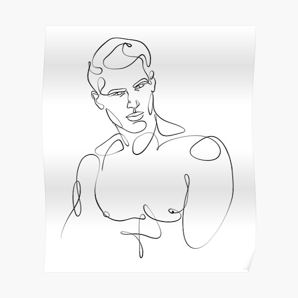 mens naked drawing