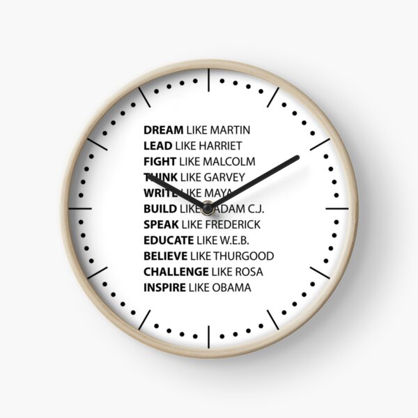 Black Hero | Black History | African American Civil Rights Leaders Clock