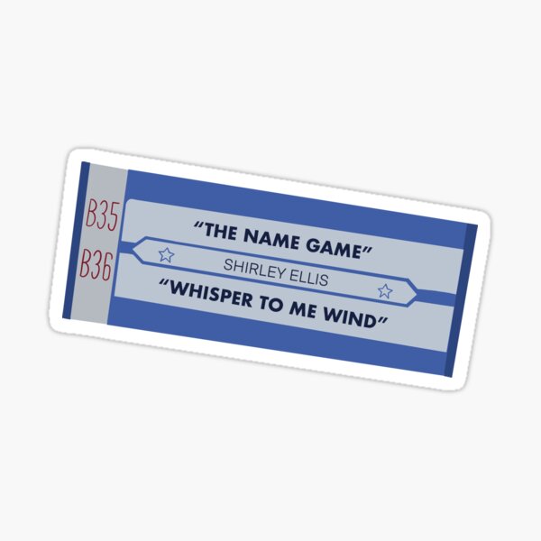 The Name Game Song Sticker