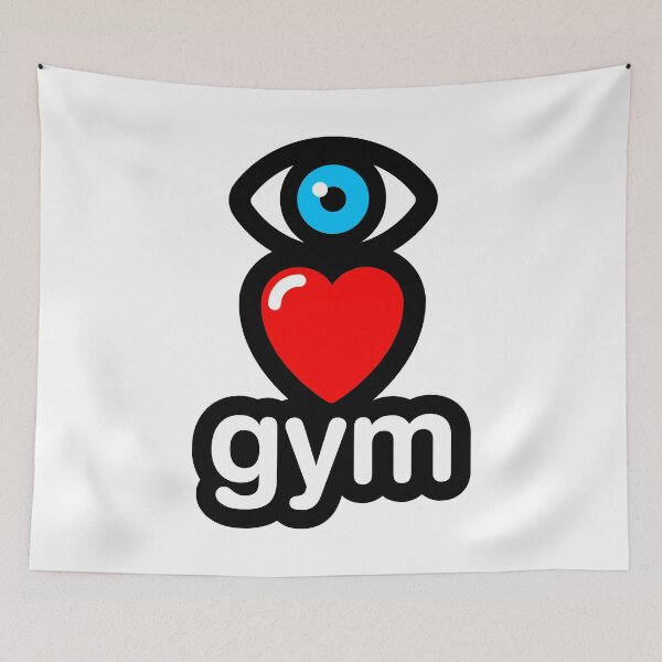 Item preview, i love gym - vertical designed and sold by MisterSquid.