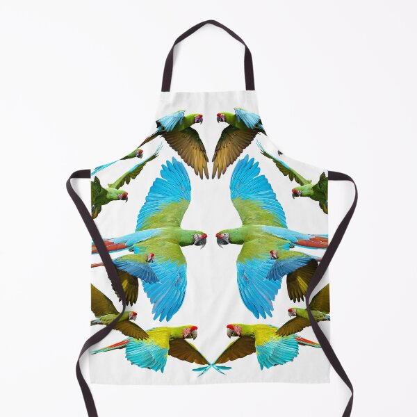 Item preview, Flock of The Great Green & Military Macaws (Green & Blue) designed and sold by JungleVision.