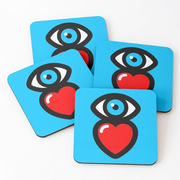 Item preview, i love (blue - vertical) designed and sold by MisterSquid.