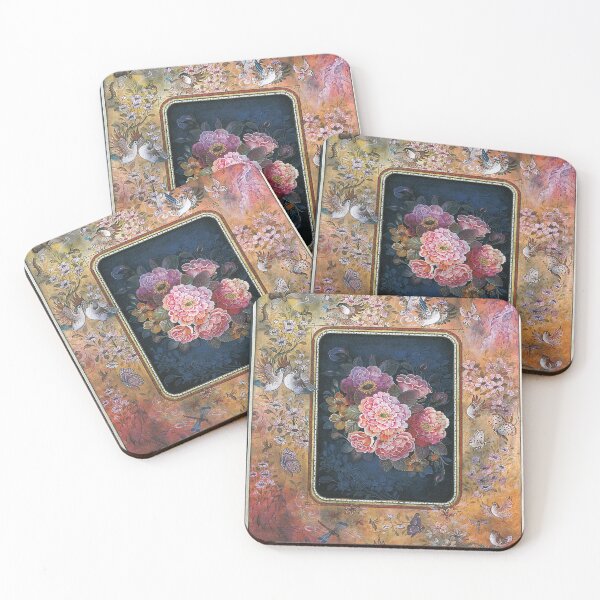 Item preview, Persian Flowers and Nightingales Miniature designed and sold by ArtEntwined.