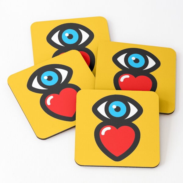 Item preview, i love (yellow - vertical) designed and sold by MisterSquid.