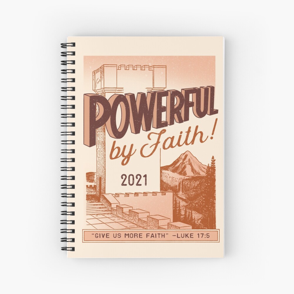 POWERFUL BY FAITH! (Vintage Watchtower) Spiral Notebook
