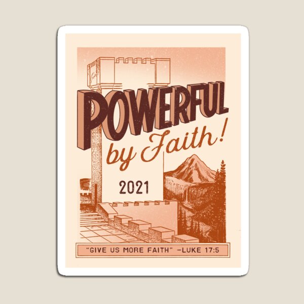 POWERFUL BY FAITH! (Vintage Watchtower) Magnet