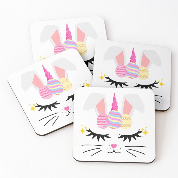Item preview, Bunny Unicorn Face | Easter bunny designed and sold by Mixture-DESIGN.
