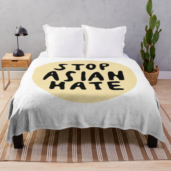 Item preview, Stop Asian Hate (tan) Sticker, designed and sold by TalbotElizabeth.