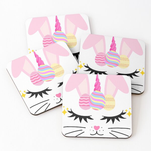Item preview, Bunny unicorn Face | Happy Easter bunny face designed and sold by Mixture-DESIGN.
