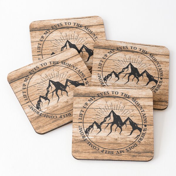 Item preview, I lift my eyes to the mountains where does my help come from? Psalm 121:1 designed and sold by DEEZAYN.