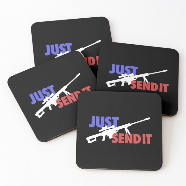 Item preview, JUST SEND IT - Red, White & Blue - Black Background  designed and sold by Tobias1969.