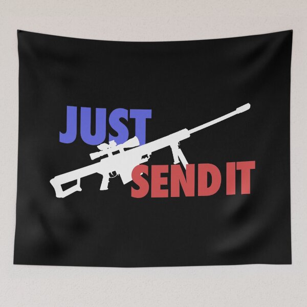 Item preview, JUST SEND IT - Red, White & Blue - Black Background  designed and sold by Tobias1969.