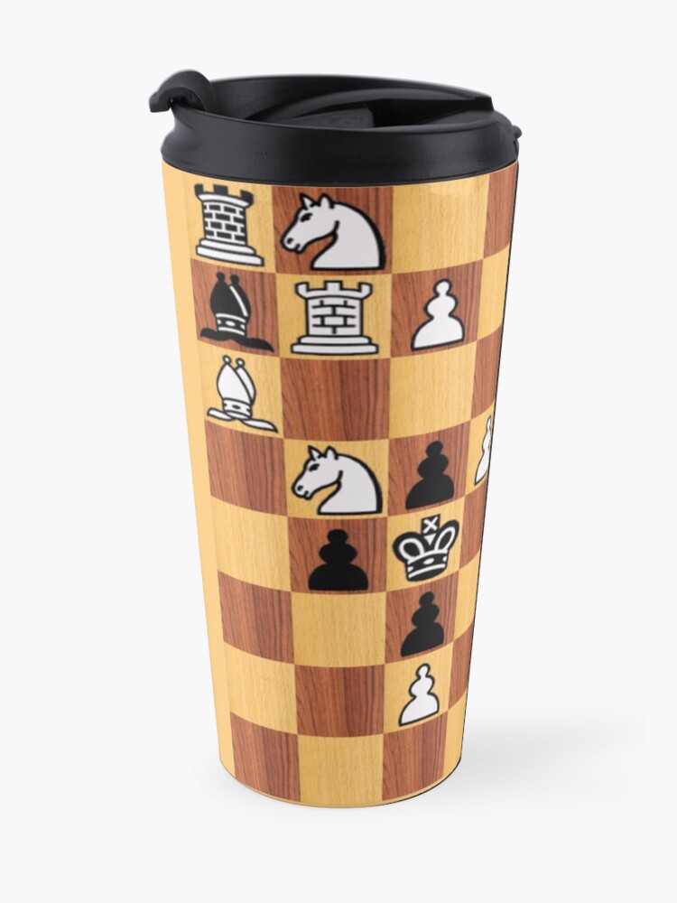 Alternate view of #chessproblem #chess #problem #playchess chesspiece chessset chessmaster chinesechess Travel Mug