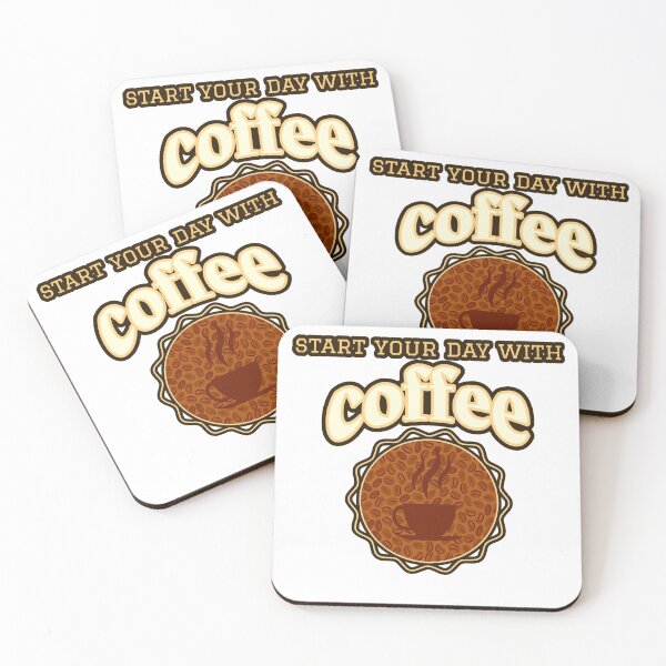 Item preview, print start your day with coffee designed and sold by storefunnypets.