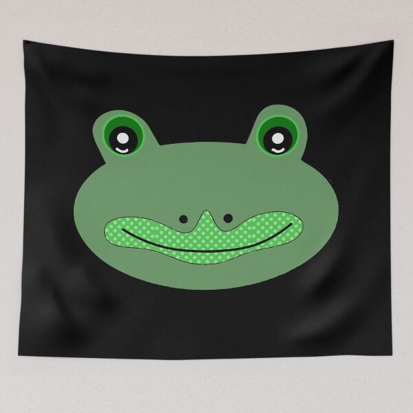 Item preview, Cute frog face designed and sold by With My Hands By K.