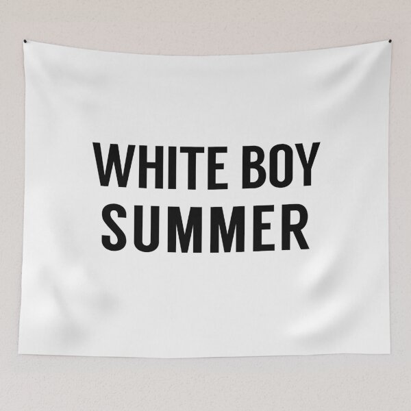 Item preview, White Boy Summer on White designed and sold by tinyteacups.
