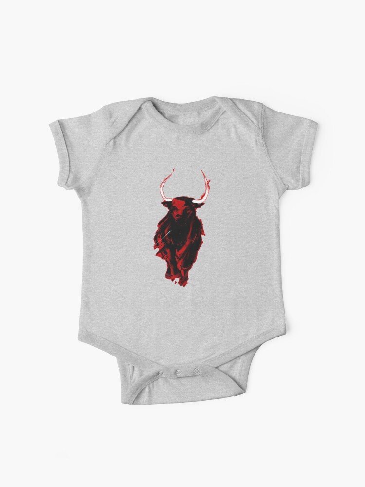 Red Angry Bull Baby One-Piece for Sale by Nikefc