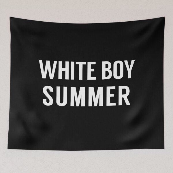 Item preview, White Boy Summer on Black designed and sold by tinyteacups.