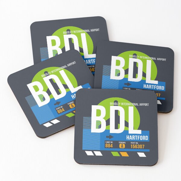 Item preview, Hartford, Connecticut (BDL) Airport Code Baggage Tag designed and sold by SLAG-Creative.